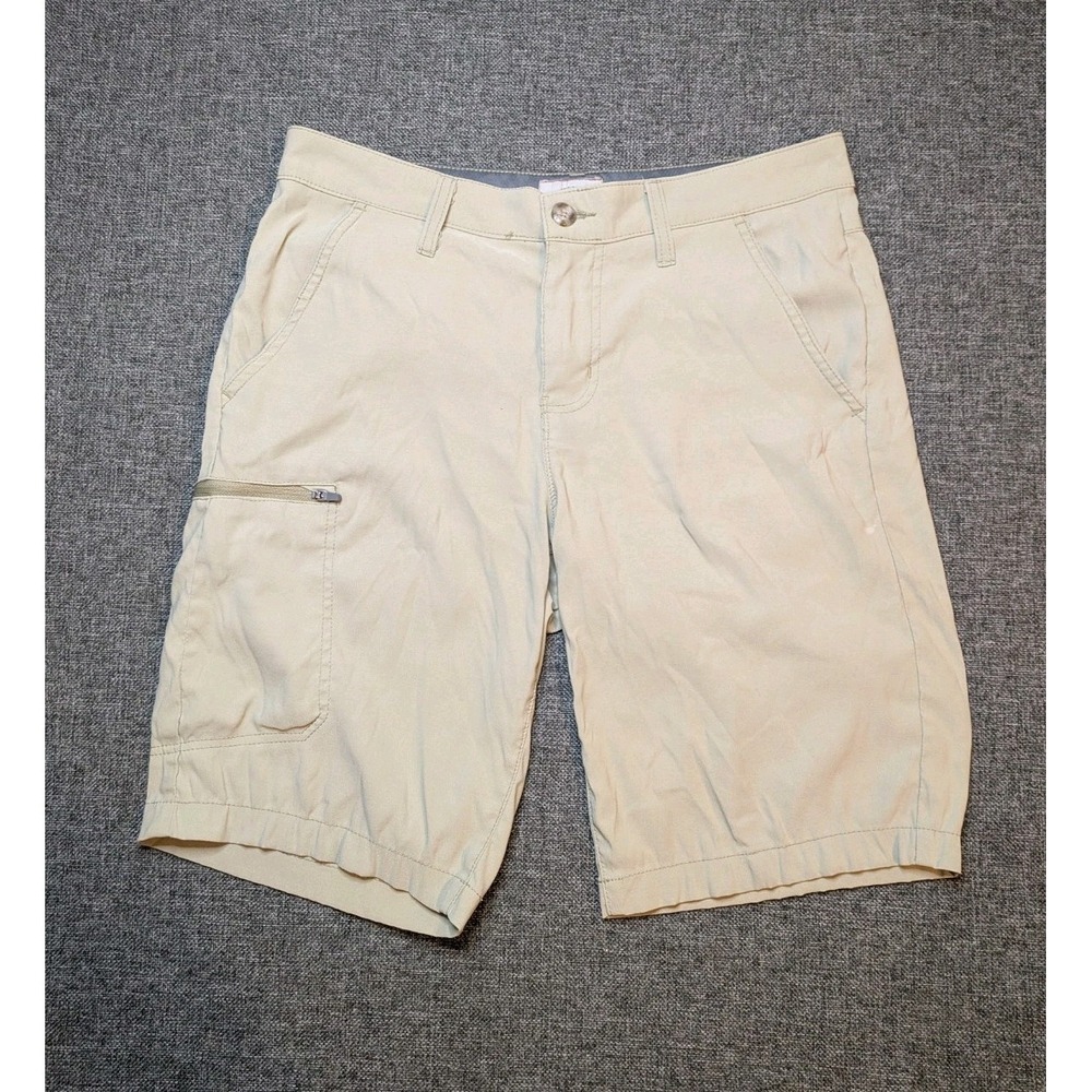Weatherproof Vintage Men's Chino Shorts Tan Size 30 Slash Pockets Nylon Blend